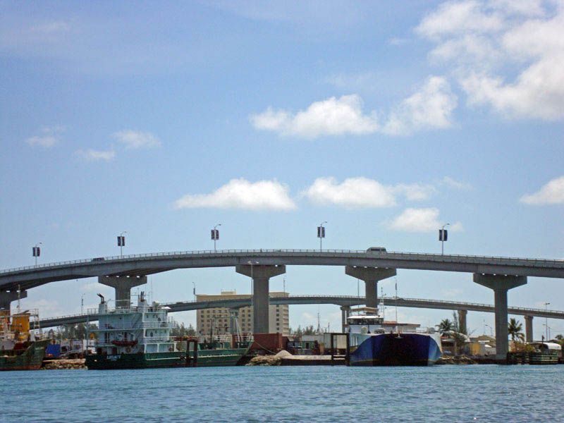 Barges Docked at Potter's Cay